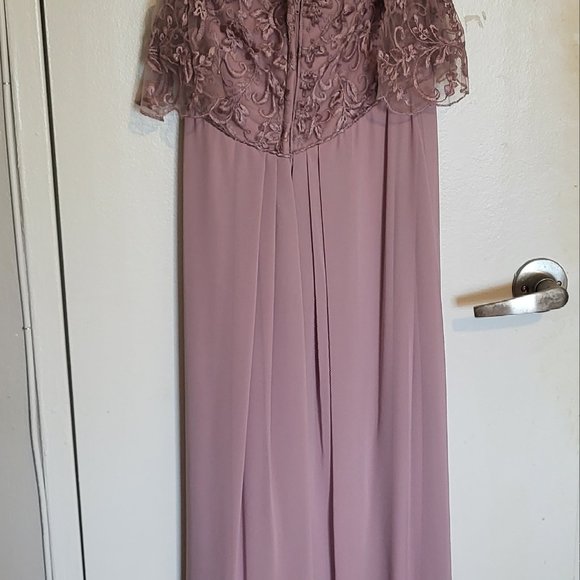 Morilee Chiffon Desert Rose gown - Picture 3 of 16